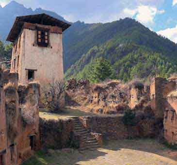 Drukgyel Dzong in Bhutan